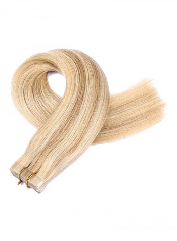 Long Straight Hair Extension Bleach Blonde