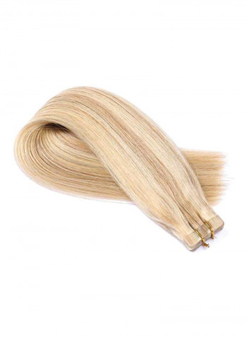 Long Straight Hair Extension Bleach Blonde