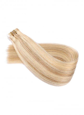 Long Straight Hair Extension Bleach Blonde