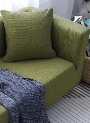 Solid Pattern Sofa Slipcover Green 145-185centimeter