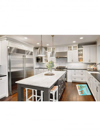 Toy Poodle Christmas Kitchen Mat Multicolour 11 x 11inch