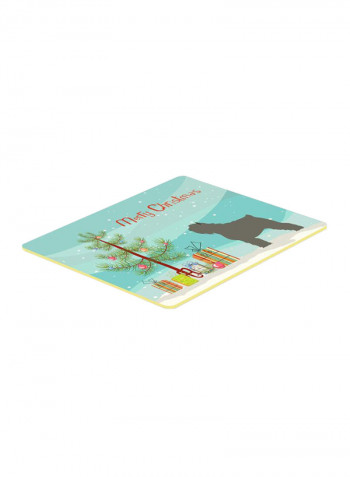 Bouvier Des Flandres Christmas Kitchen Mat Multicolour 8 x 19inch
