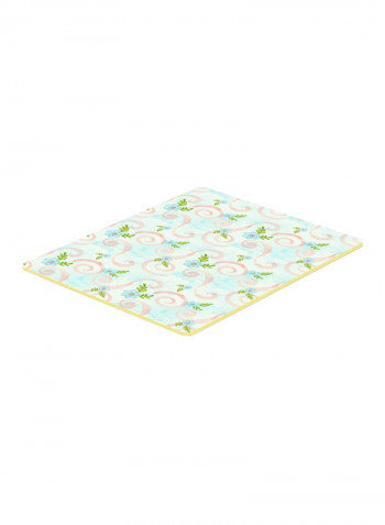 Flowers And Swirls Kitchen Mat Multicolour 11 x 11inch