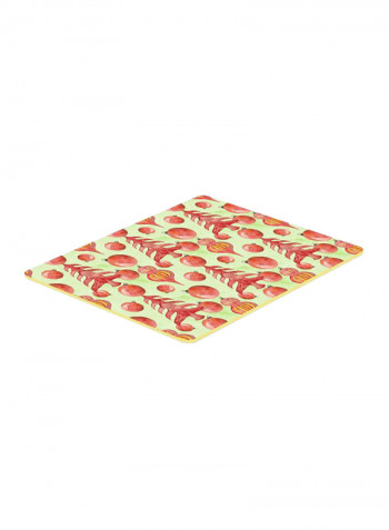 Christmas Tree And Ornaments Kitchen Mat Multicolour 11 x 11inch