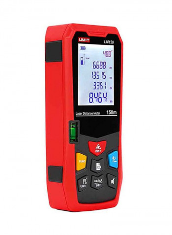 Laser Distance Meter Black/Red 122x52x29.5millimeter