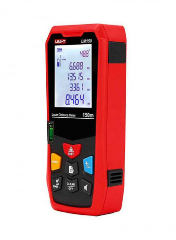 Laser Distance Meter Black/Red 122x52x29.5millimeter