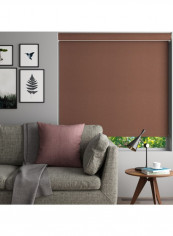 Single Sunset Blackout Roller Blind Brown 120x175cm