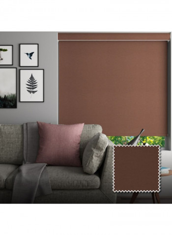 Single Sunset Blackout Roller Blind Brown 120x175cm