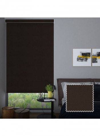 Single Sunset Roller Blackout Window Shade Brown 120x175cm