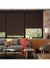 Single Sunset Roller Blackout Window Shade Brown 120x175cm