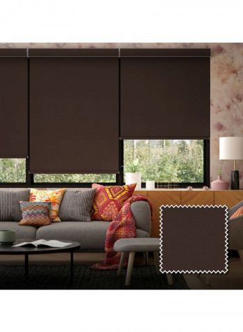Single Sunset Roller Blackout Window Shade Brown 120x175cm