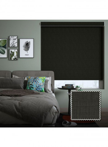 Single Sunset Window Blackout Roller Blind Black 120x175cm