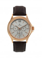 Men's Water Resistant Leather Analog Watch 1698WL01