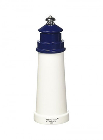 Lighthouse Design Pepper Mill White/Blue 6inch