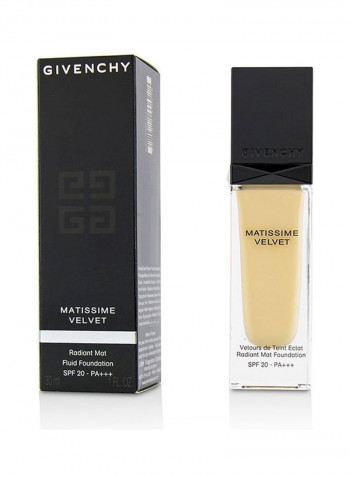 Matissime Velvet Radiant Mat Fluid Foundation SPF20 01 Mat Porcelain