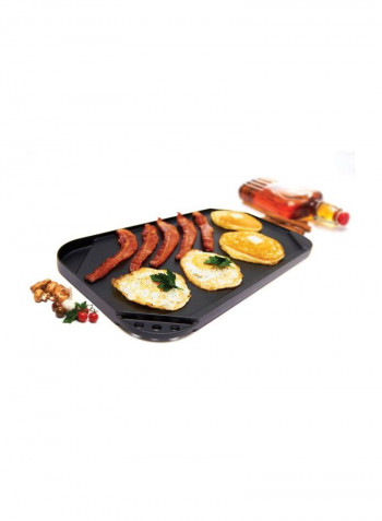 Non-Stick Aluminum Grill Griddle Black 19x10.7inch