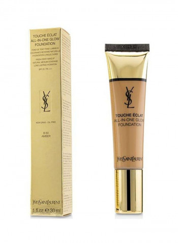 Touche Eclat All In One Glow Foundation SPF23 B60 Amber