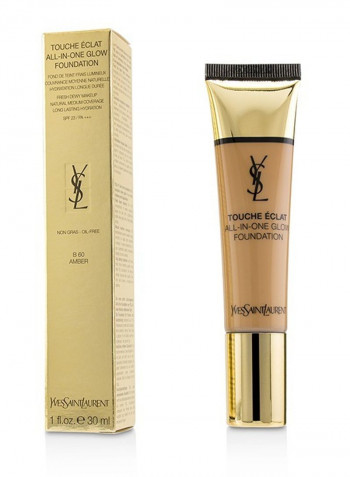 Touche Eclat All In One Glow Foundation SPF23 B60 Amber