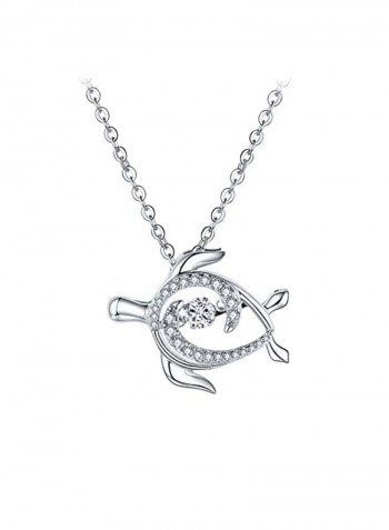 925 Sterling Silver Sea Turtle Pendant Necklace