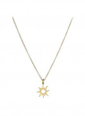 925 Sterling Silver Sun Shape Vibes Pendant Necklace