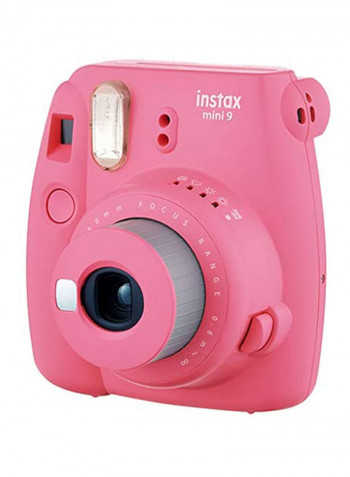 Instax Mini 9 Instant Film Camera   With Leather Carry Case And 10 Sheets