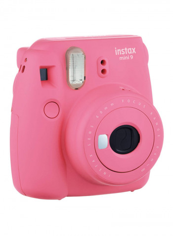 Instax Mini 9 Instant Film Camera   With Leather Carry Case And 10 Sheets