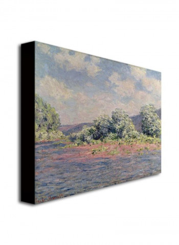 The Seine At Port Villez Canvas Wall Art multicolour 18 x 24inch