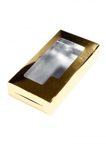 200- Piece Aluminium Sweet Box Set Gold/Silver 20x10cm