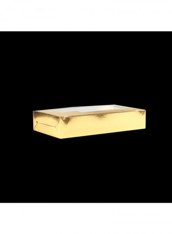 200- Piece Aluminium Sweet Box Set Gold/Silver 20x10cm