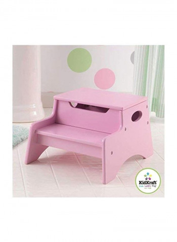 Wooden Step Stools Pink