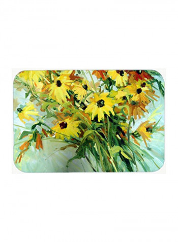 Wildflower Bouquet Flowers Kitchen/Bath Mat Multicolour 11 x 11inch