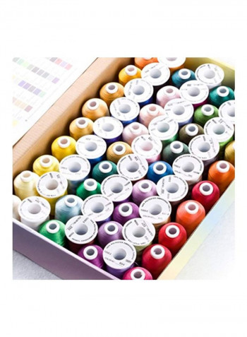 63-Piece Thread Set Multicolour 550yard