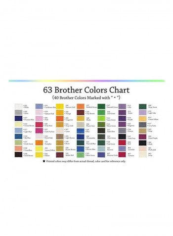 63-Piece Thread Set Multicolour 550yard