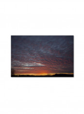 Amazing Winter Sunset Canvas Wall Art Multicolour 16 x 24inch