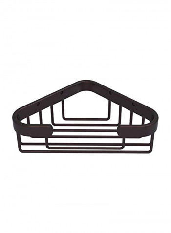 Corner Shower Basket Black