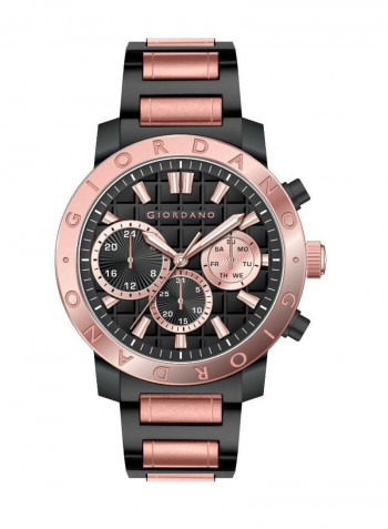 Men's Multi Function Display Stainless Steel Band Watch 1766-33