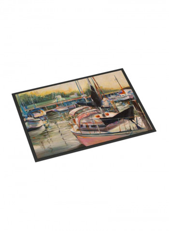 Sails Sailboat Indoor/Outdoor Mat Multicolour 16 x 20inch