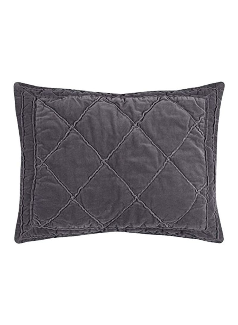Cotton Pillow Sham Black 20x26inch