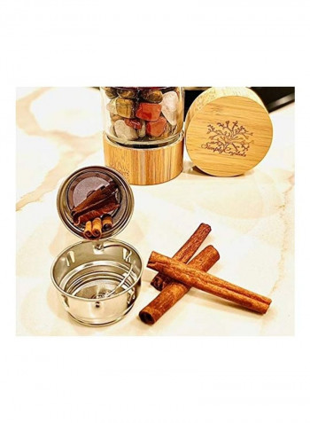 Simply Crystals Wellness Water Bottle With Tea And Fruit Infusers Plus Clear/Tanned