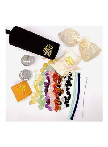 Simply Crystals Wellness Water Bottle With Tea And Fruit Infusers Plus Clear/Tanned