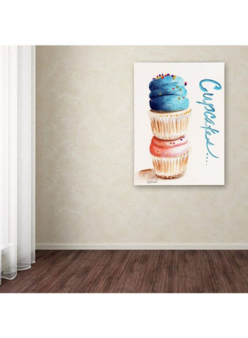 St Croix Panoramic Canvas Wall Art Blue/Green 8 x 24inch