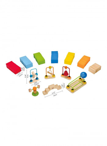 107-Piece Wooden Domino Toy Set E1042