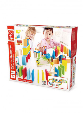 107-Piece Wooden Domino Toy Set E1042
