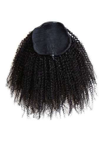 Afro Curly Clip-in Top Closure Wig Black 14 inch Black 14inch