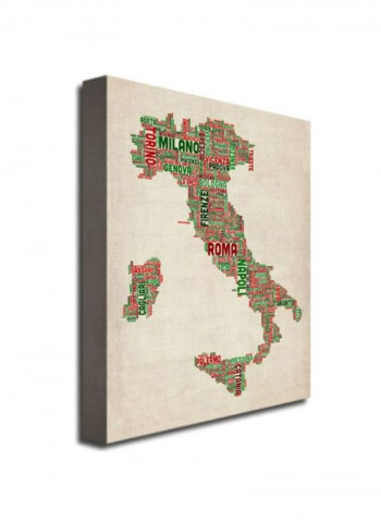 Italy I Canvas Wall Art Multicolour 18 x 24inch