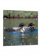 Loons Printed Wall Clock Multicolour 13 x 13inch