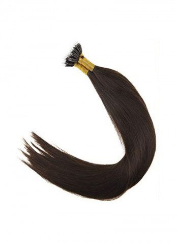Nano Rings Fusion Hair Extensions Brown