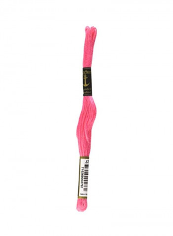 6-Strand Embroidery Floss Pink 8.75yard