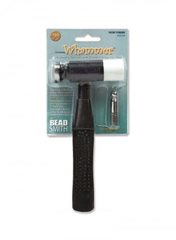 3-In-1 Whammer Hammer Black/White/Silver 8.8x3.7x1.1inch