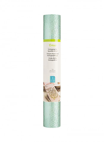 Holographic Sparkle Vinyl Green